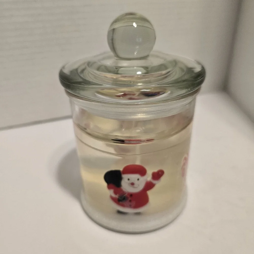 Langley Candle‎ Company Gel Jar Candle Christmas Santa Candy Cane Scent 18 oz